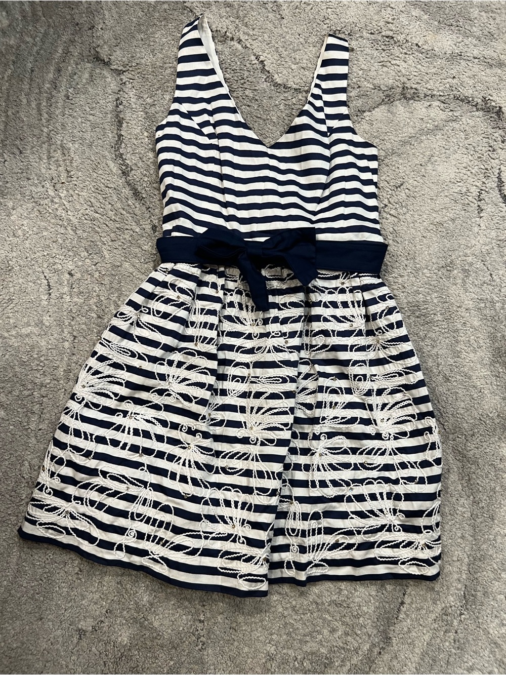 Navy & White Striped Lilly Pulitzer dress